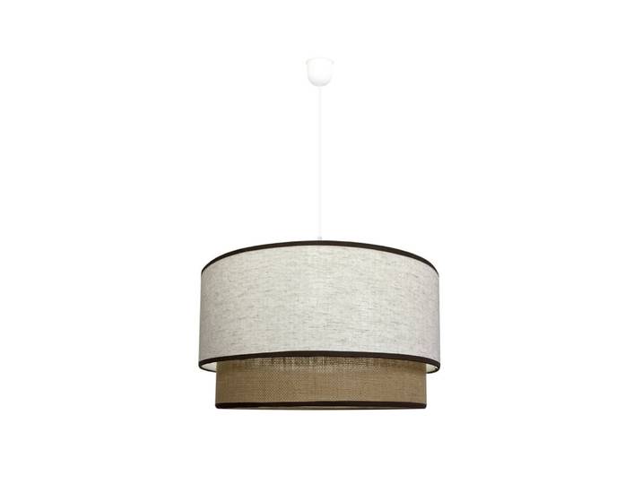 Suspension marron chiné de style naturel en lin et sac rustique