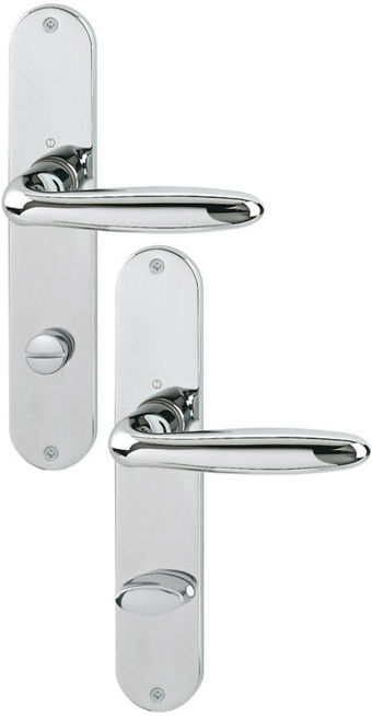 Hoppe set de plateaux longs Verona M151/302 MS F49-R Bad SK/OL 78mm DIN L/R (2803755)