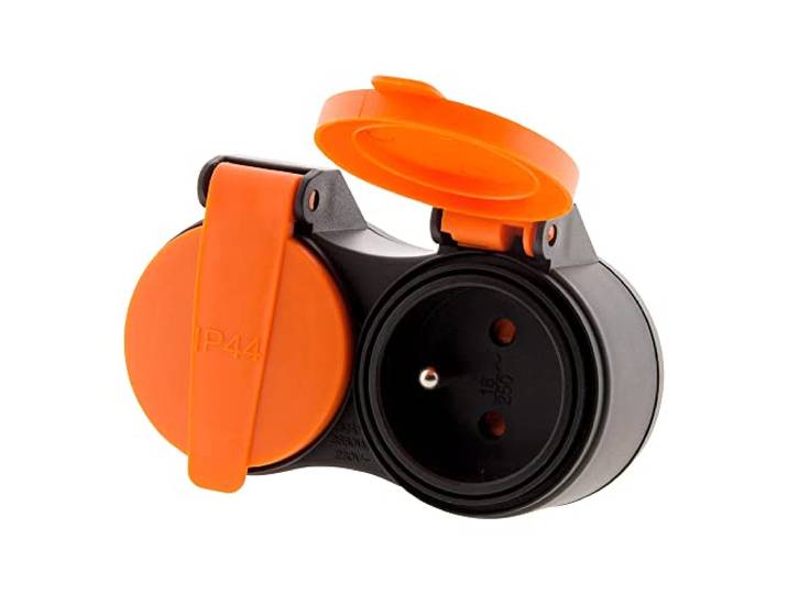 Zenitech - Bliplite pour extérieur étanche IP44 2P+T avec accroche - Orange