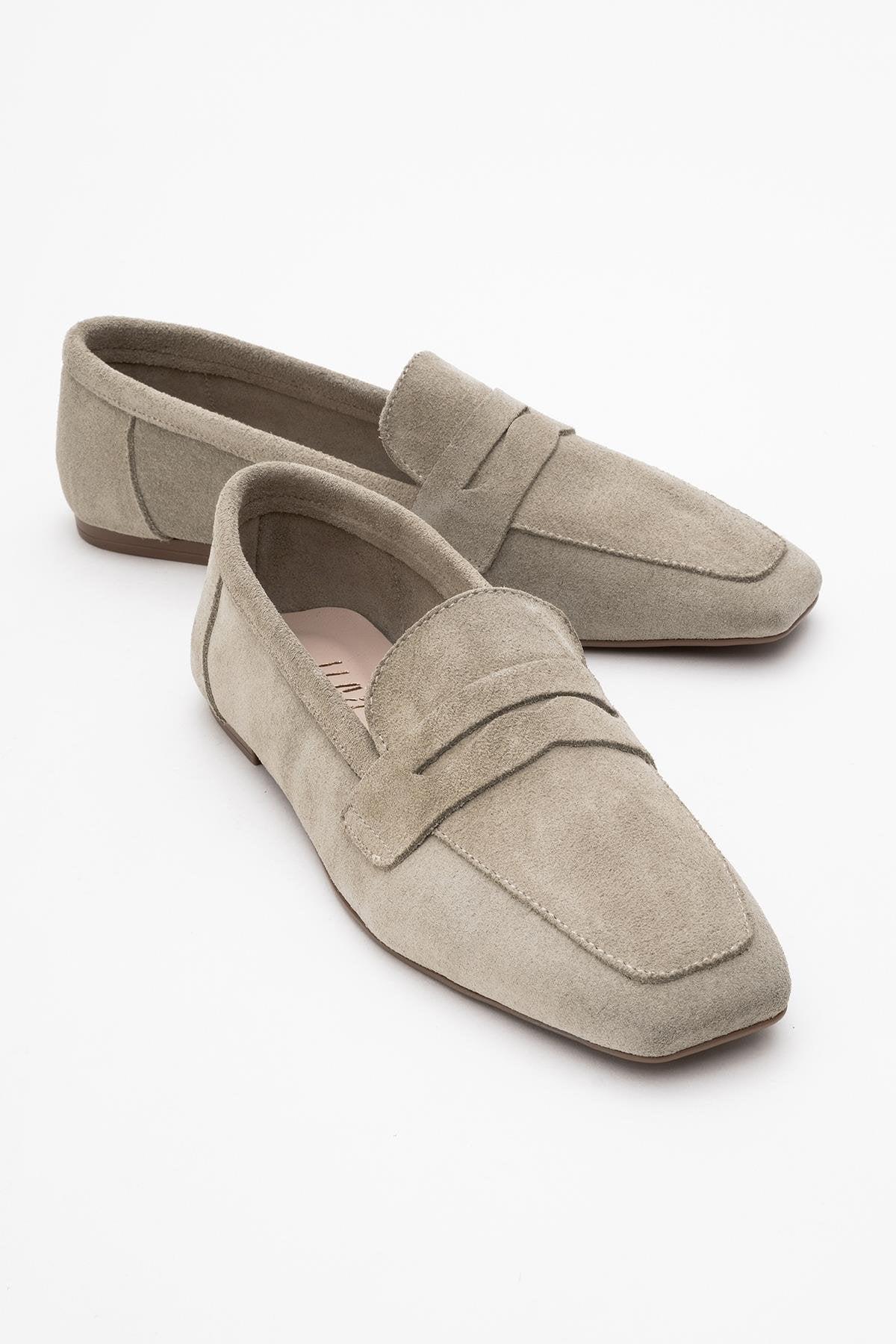 Morne Leder Loafer Damen