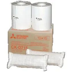 Mitsubishi Electric CK-D 715 10x15 cm 2x 400 Prints (10x15cm, 800 Stk.), Fotopapier, Weiss