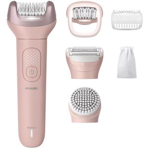Philips Epilierer Series 9000, BRE718/00, mit 4 Aufsätzen und Tasche, rosa