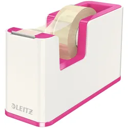 LEITZ WOW Duo Colour Tischabroller perlweiß/pink