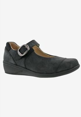 Women's Jillian Flats by Drew in Black Leather (Size 7 M)