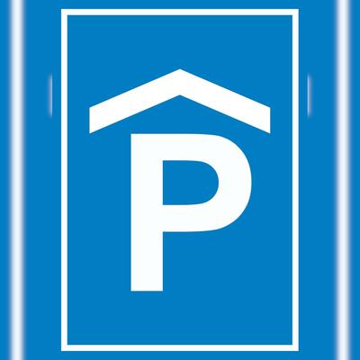 HB-Druck P Parkhaus Parkgarage Schild A5 (148x210mm)