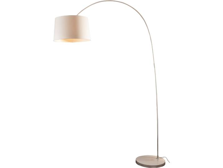 SALESFEVER Bogenlampe Valdis , weiß (weiß, chromfarben), 1, Ø 40cm H: 205cm, 1 Stk., Leuchten, mit Dimmschalter, echter Marmorfuß, Bogenlampe
