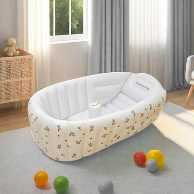 Tiny Tots Teens Trends Children's Portable Outdoor Inflatable Pool, Animal Baby Bathtub, Soft PVC Swimming Pool For Newborns rabbit