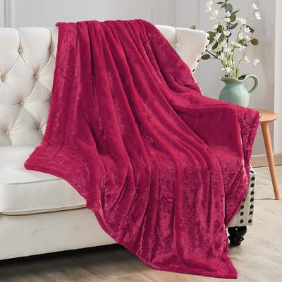 Home Soft Things Plain Fauxfur Throw