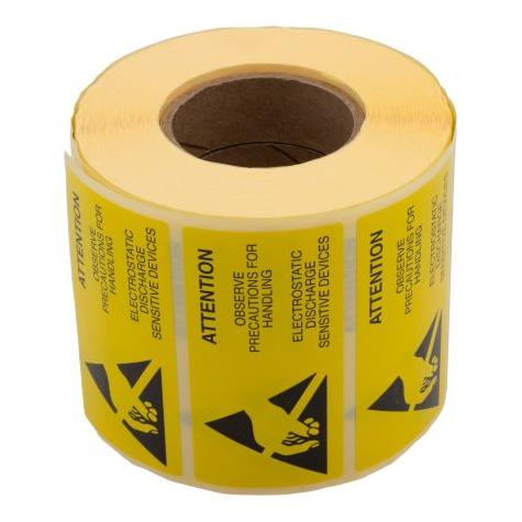 RS PRO ESD Warnetikett 75X38MM (2111225)