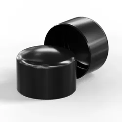 Qualinos 10 Stück Pfostenkappen für Rundrohr Zaunpfosten Maschendrahtzaun 60 mm grün mit Kragen