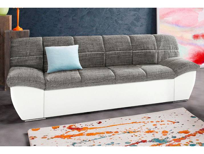DOMO collection SPLASH Breite 211 cm, moderne Sitz- und Rückensteppung, komfortabel flache Armlehnen zum Entspannen