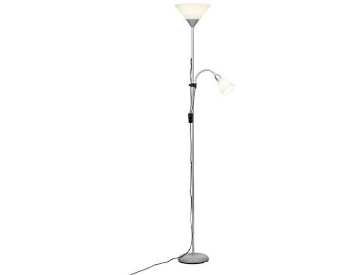 Brilliant lampe Spari LED bras de lecture surligneur argent/blanc 1x LED-A60\, E27\, illuminateur LED 9.5W inclus\, (806lm\, 2700K) Échelle A ++ à E Avec interrupteur à cordon