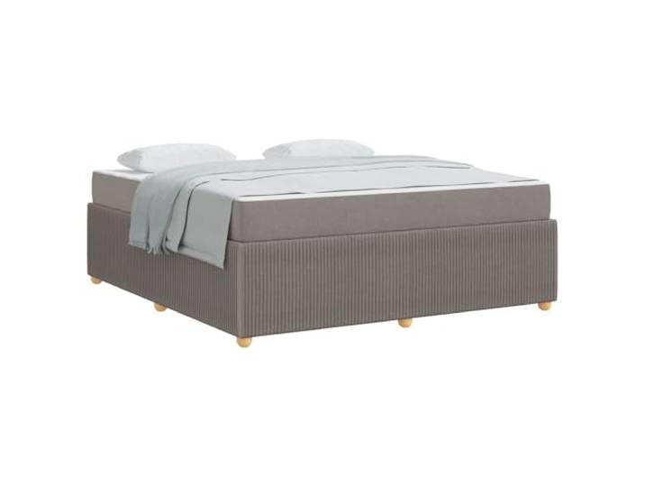 KKgypkn Schlafsofa mit Matratze Taupe 180x200 cm, Doppelbett Stoff mittelfest, Stabiler Holzwerkstoffrahmen mit Kunststoffbeinen, modernes Design für Schlafzimmer