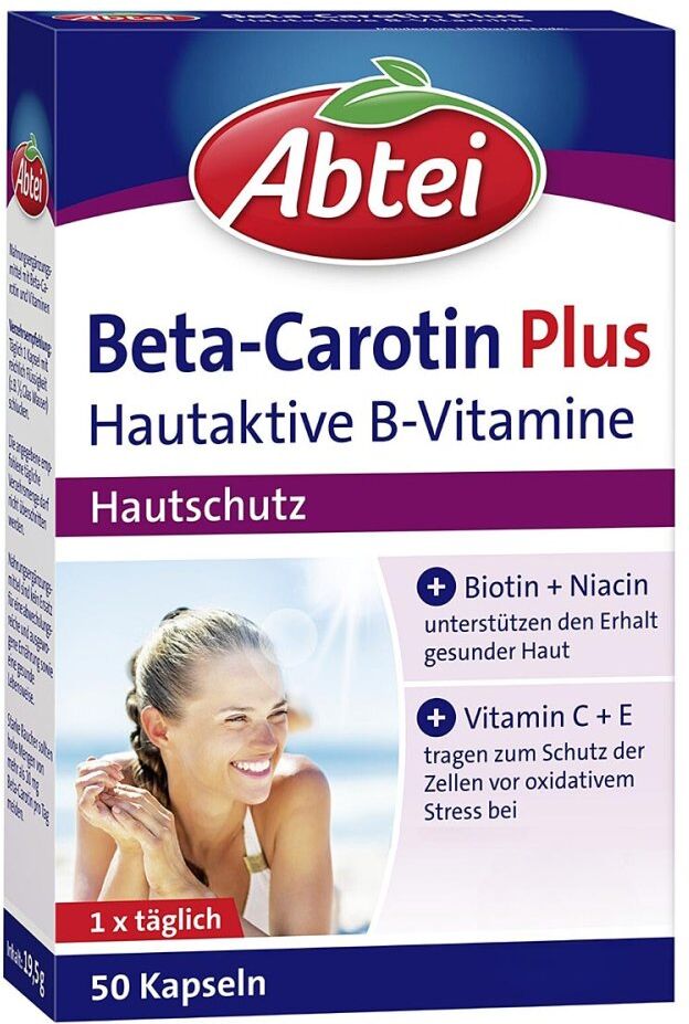 Abtei Beta-Carotin Plus Hautaktive B-Vitamine 50stk