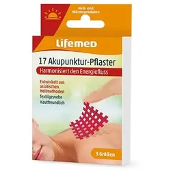 Lifemed Akupunktur-Pflaster farbig sortiert 3 Größen 12 Packungen à 17 Stück = 204 Stück