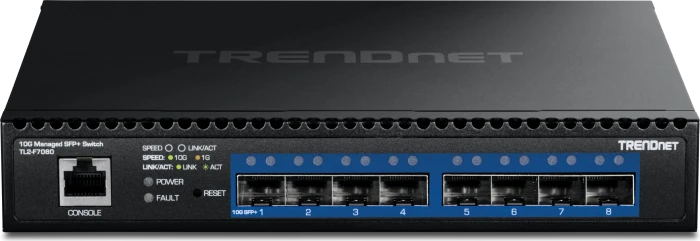 TrendNet Switch 8-Port 8xSFP+ 10G Layer 2 Managed