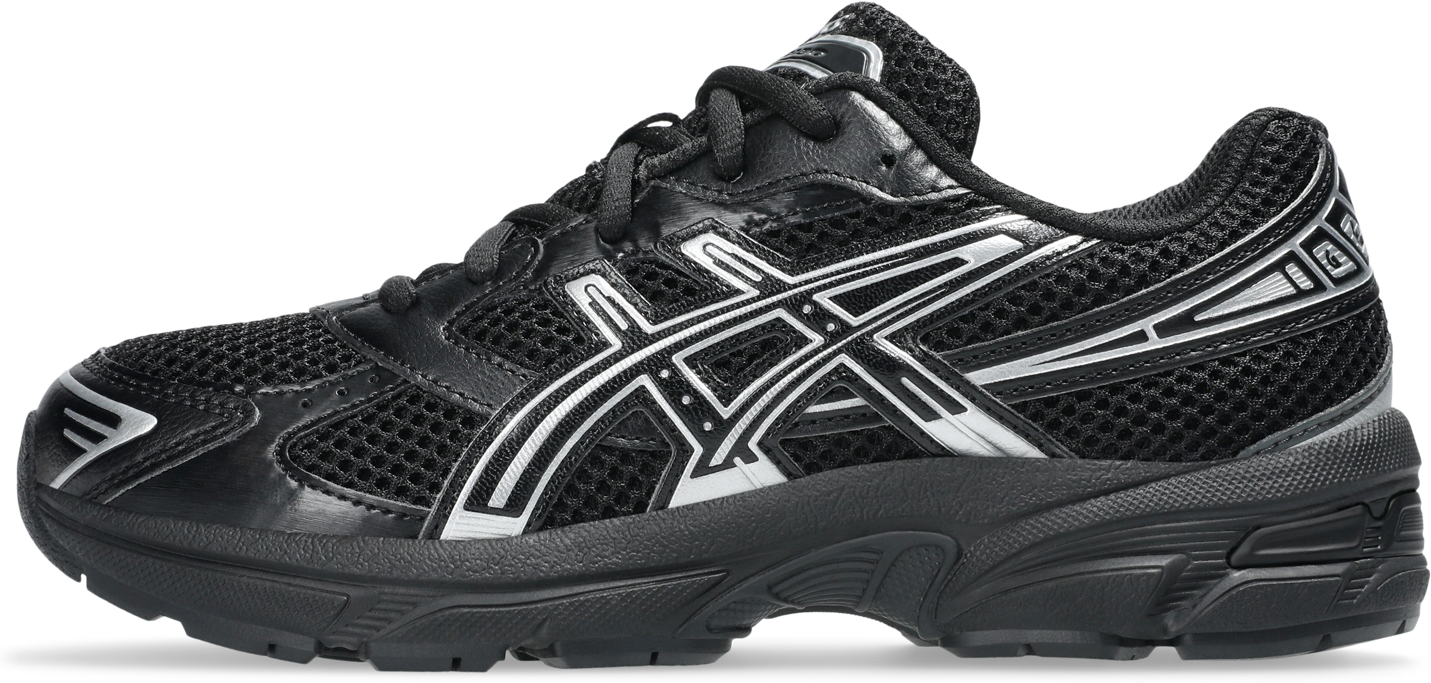 Sneaker ASICS SPORTSTYLE "GEL-1130 GS", Jungen, Gr. 36, schwarz (schwarz, pure silber), Textil, Schuhe Sneaker schwarz, pure silber 36