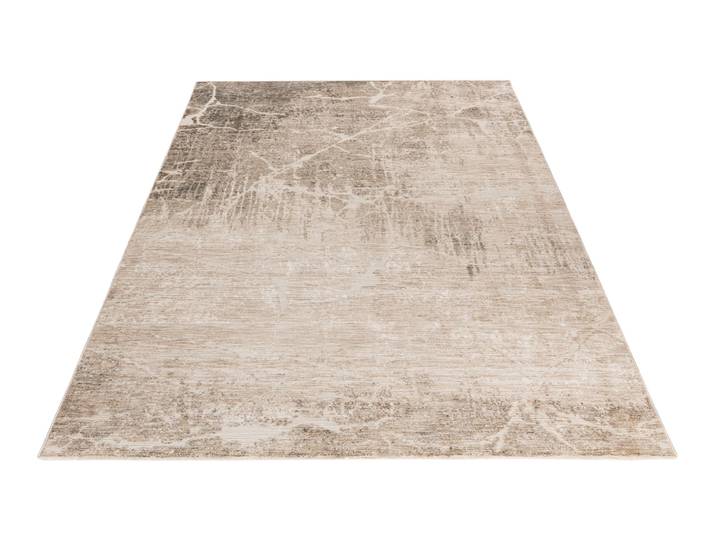 Teppich OBSESSION My Everest 427 , beige, B:60cm H:7mm L:110cm, Polyester, Teppiche, Teppich, modernes Marmor Design, mit Fransen, Vintagedesign