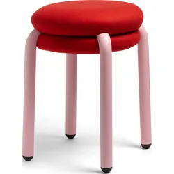 Hocker Macaron, rot
