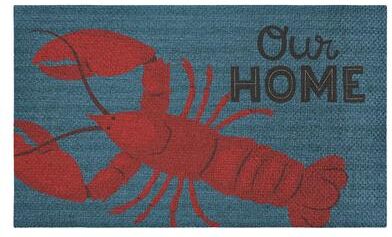 Stupell Our Home Lobster Sisal Door Mat,18x30