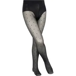 Falke Kinder FALKE Romantic Dot KTI, Größe 122-128 in Schwarz 3009