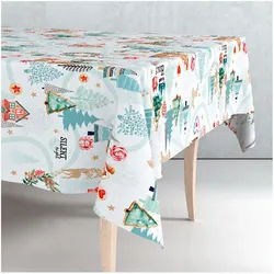 Exma, Tischdecke, Wachstuchrolle mit Weihnachtsmotiv, 1,40 x 25 m