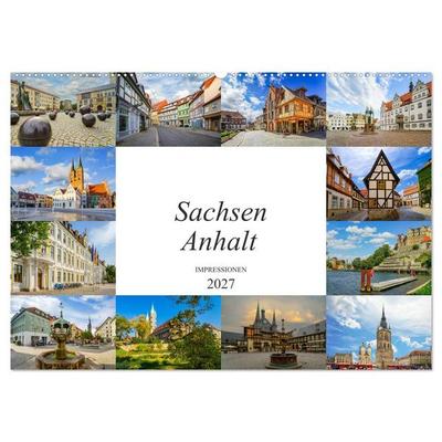 Sachsen Anhalt Impressionen (Wandkalender 2027 DIN A2 quer), CALVENDO Monatskalender