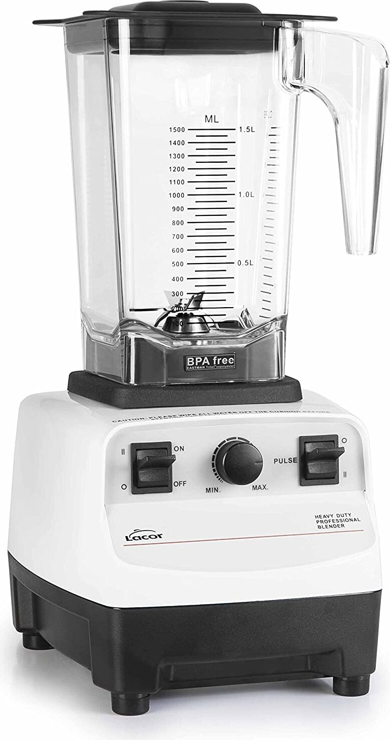 Lacor 69295 Professioneller elektrischer Mixer, 950 W, Stahl und Kunststoff, weiß