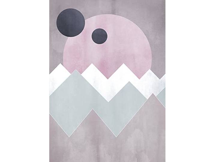 Komar Impression sur toile représentant le soleil de la série Sunrise Gentle - 50 x 70 cm - Sans cadre - Pure Boutique