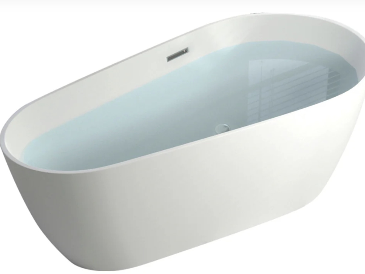 Freistehende Badewanne CHICAGO 170x75x58 cm