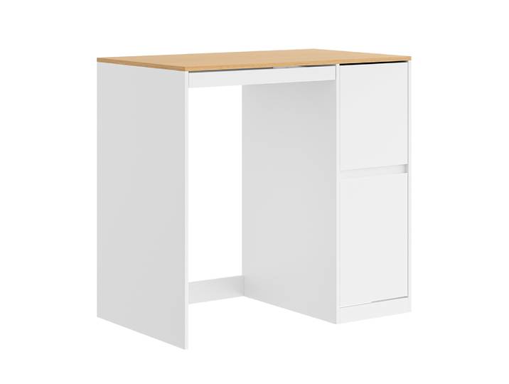 Sobuy Meuble De Buanderie 2 Tiroirs Blanc 100x60x95cm Moderne Bzr223-wn