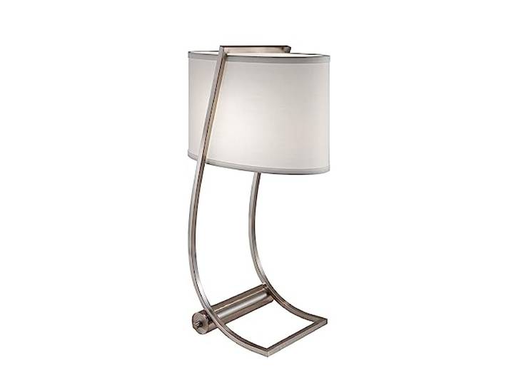62 cm Tischleuchte Lex Farbe: Gebürstetes Stahl