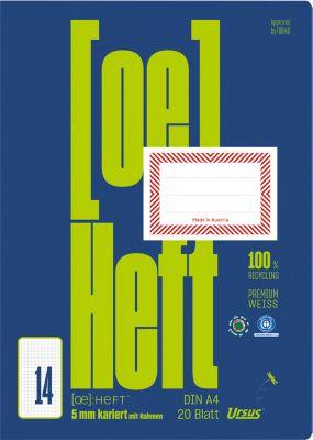 Ursus Schulheft, A4, 20 Blatt, kariert