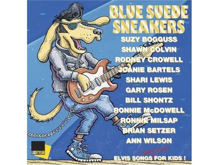 Blue Suede Sneakers