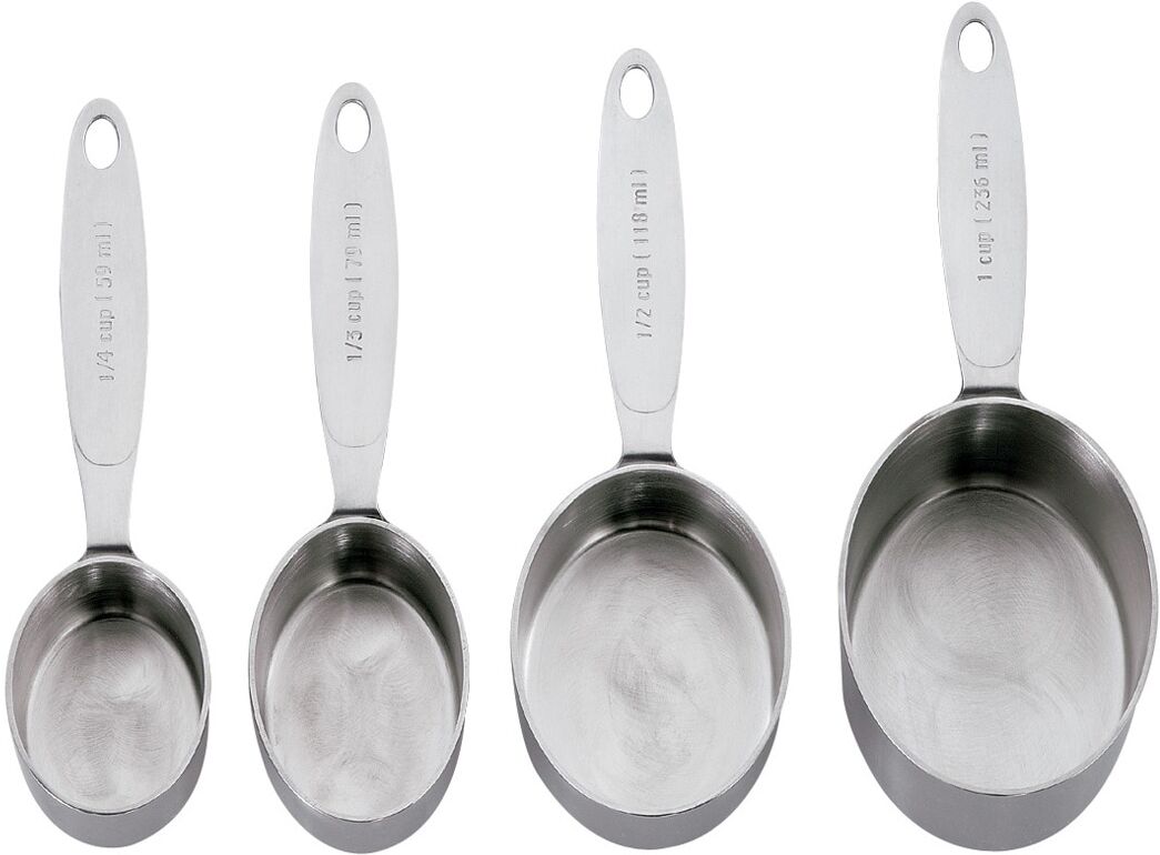 Messlöffel CUISIPRO, silber (edelstahlfarben), Volumen 0,02 l, Edelstahl, Messbecher