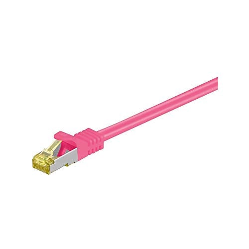 Goobay 91677 RJ45 patchkabel S/FTP CAT 7 magenta