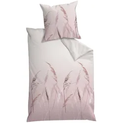 Dyckhoff Flanell-Bettwäsche Soft Pastel rose 155x220 cm + 80x80 cm