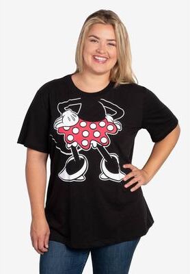 Plus Size Women's Disney Minnie Mouse Costume T-Shirt Black by Disney in Black (Size 4X (26-28))