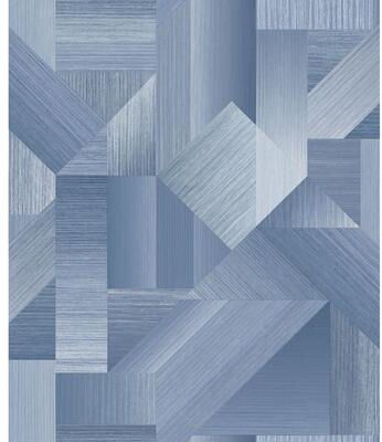 Galerie Wallcoverings TexStyle Collection Geometric Shape Shifter Non-woven Metallic Wallpaper Roll