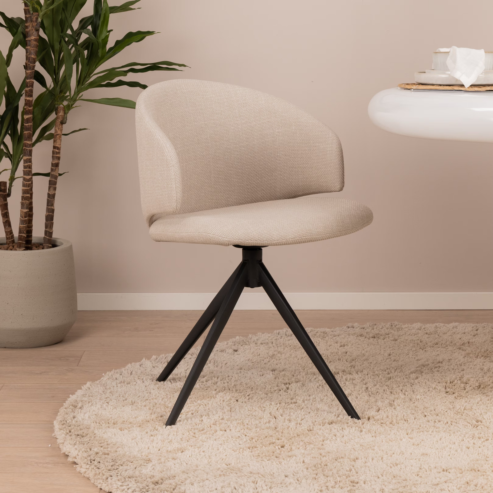 Sohome Layla Draaibare Eetkamerstoel - Beige