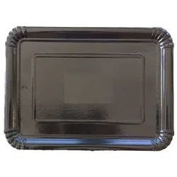MONOUSO - Pappschale rechteckig Schwarz 25x34cm (100 Stück)