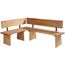 ECKBANK Dayana 151 x 201 x 87 Massivholz Wildeiche geölt