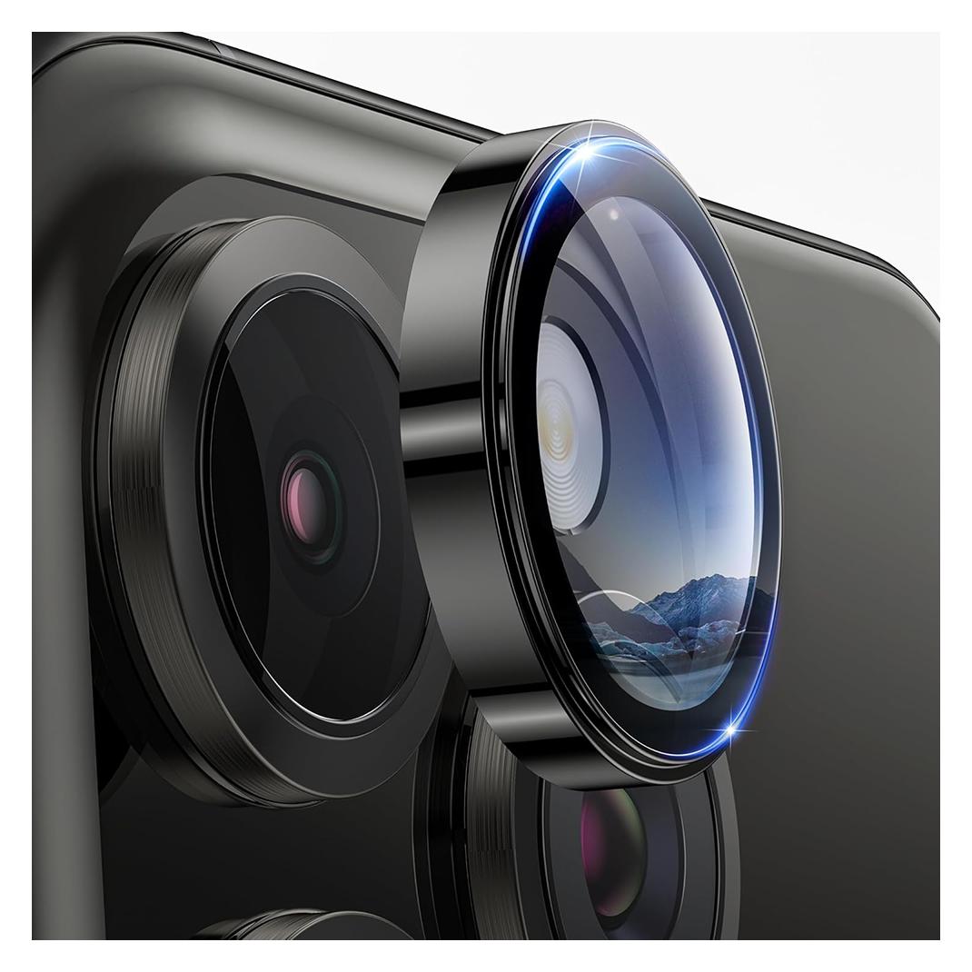 Lito - S+ Camera Glass Protector - iPhone 16 Pro / iPhone 16 Pro Max - Black (Apple iPhone 16 Pro, Apple iPhone 16 Pro Max) (56359626)
