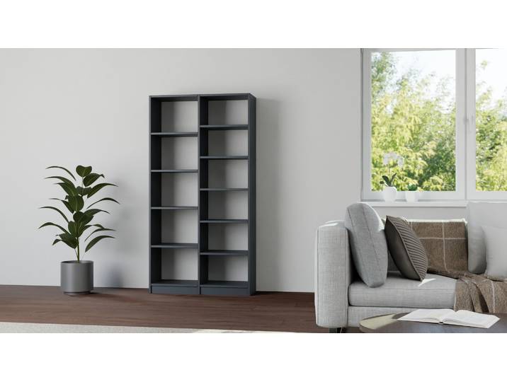 Regal schwarz Premium Dekore Schwarz