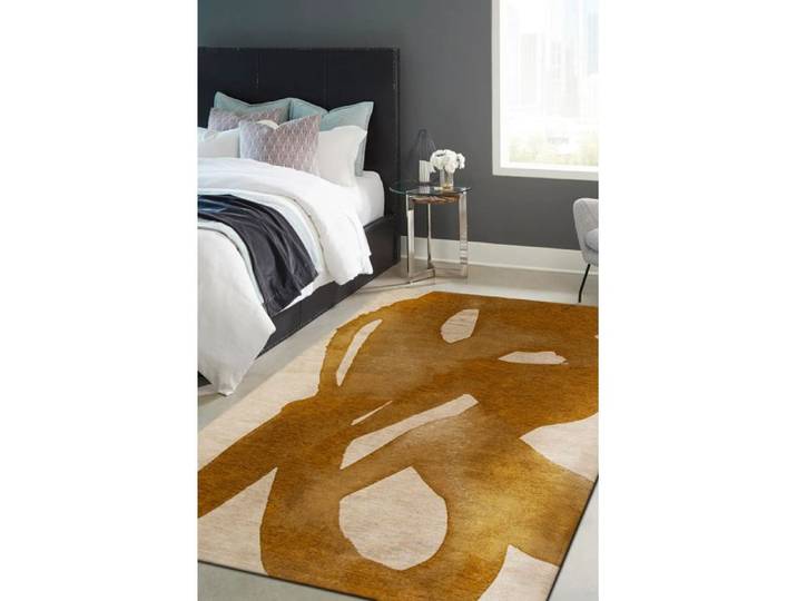 Tapis - Collection Swing Beneffito - Harvest Gold - Tapis d'intérieur moderne et doux - Rectangulaire - 80 x 150 cm