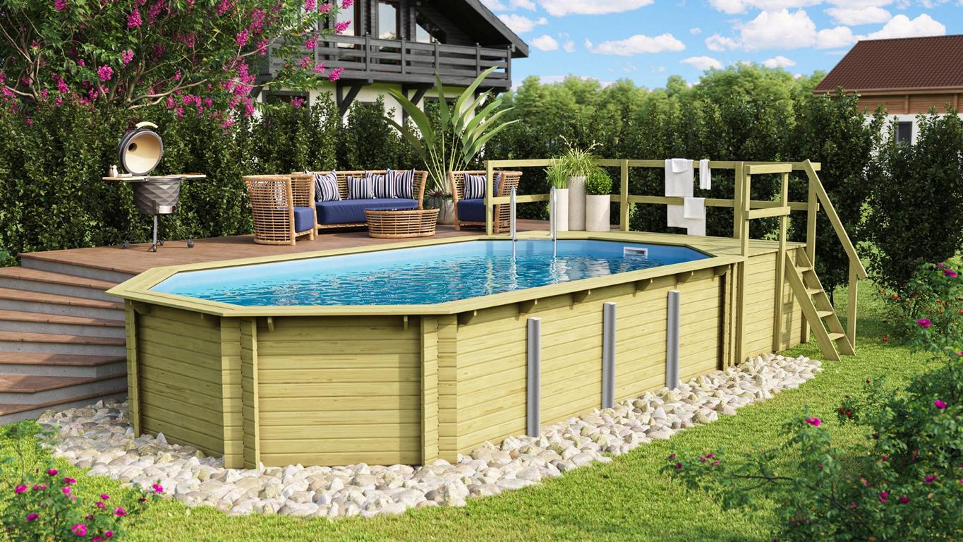 KARIBUHOLZT Pool Modell 5D Variante D 400x700cm 16927889