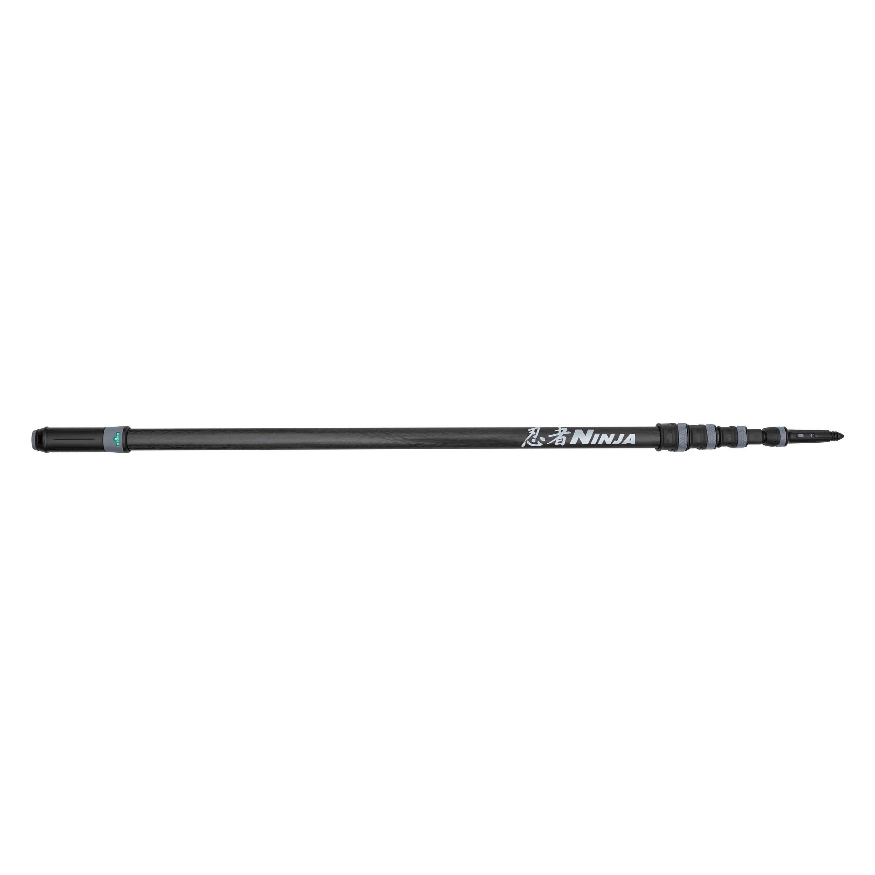 Unger Carbon Teleskopstange Ninja (4,50 m, 4-teilig, kompakt, Fensterreinigung) (1 Stk.) (Ninja)