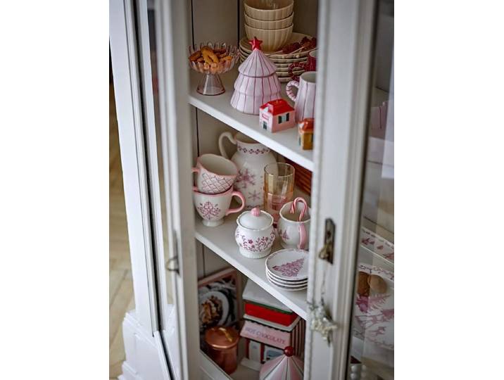 Bloomingville Schaal glas roze Nalu 13cm