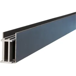 T&J ECOSTECK-Set für Senkrechtmontage, Silber, Start und Endleiste verstärkt, 50/50 x 24 x 1655 mm, Aluminium