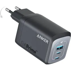 Anker Prime GaN III 735 Fast Charger (67 W, 3 Ports), USB Ladegerät, Schwarz